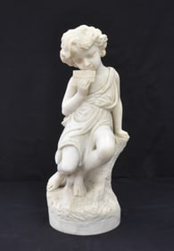 PASQUALE ROMANELLI , MARBLE NINA CON FLAUTA