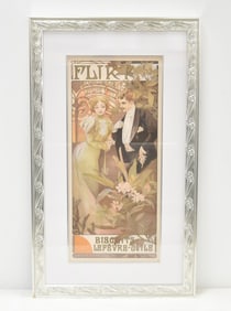 ALPHONSE MUCHA "FLIRT BISCUITS" LITHOGRAPH