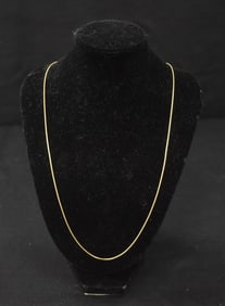 18kt GOLD CHAIN - 2.9grams ; 19 1/2" LONG