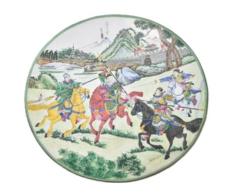 JAPANESE CLOISONNE ENAMEL CHARGER PLATE