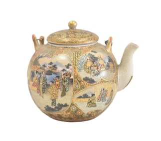 ANTIQUE JAPANESE SATSUMA TEA POT
