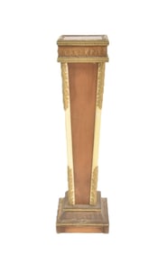 ANTIQUE FRUITWOOD PLYNTH PEDESTAL