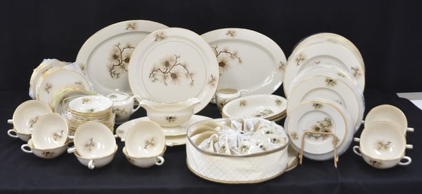 LENOX PINE PATTER CHINA DINNER SET FOR (12)