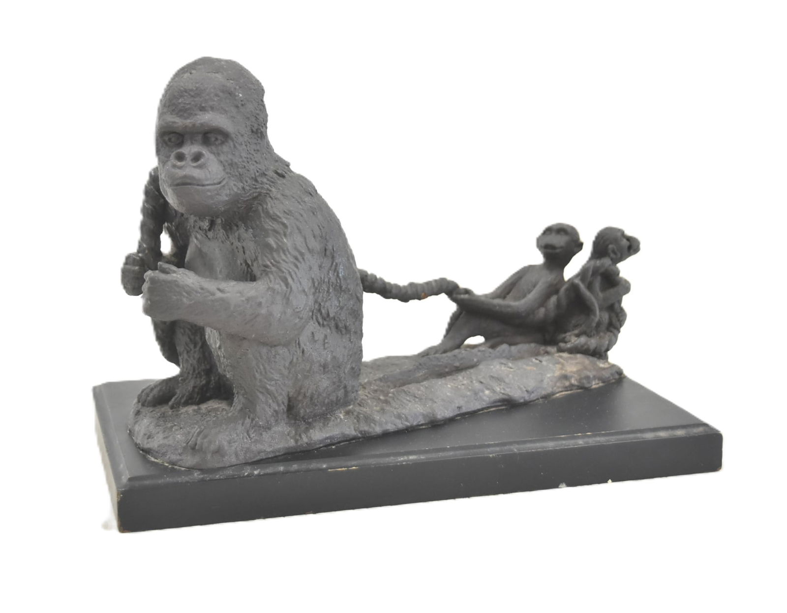 CAST IRON GORILLA SCULPTURAL BUSINESS CARD HOLDER (1 of 10)
