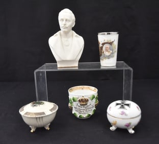 (5)pc ASSORTED GERMAN PORCELAIN
