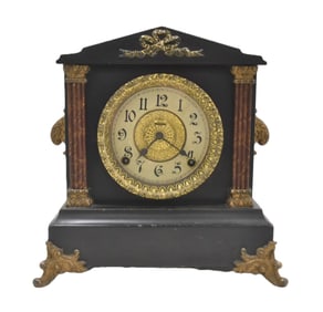 INGRAHAM WOOD MANTLE CLOCK