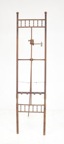 ANTIQUE ADJUSTABLE STICK & BALL EASEL
