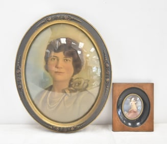 CONVEX PORTRAIT / HAND PAINTED MINIATURE