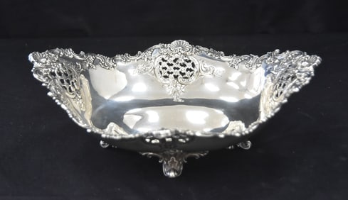 TIFFANY & Co. MAKERS RETICULATED STERLING BOWL