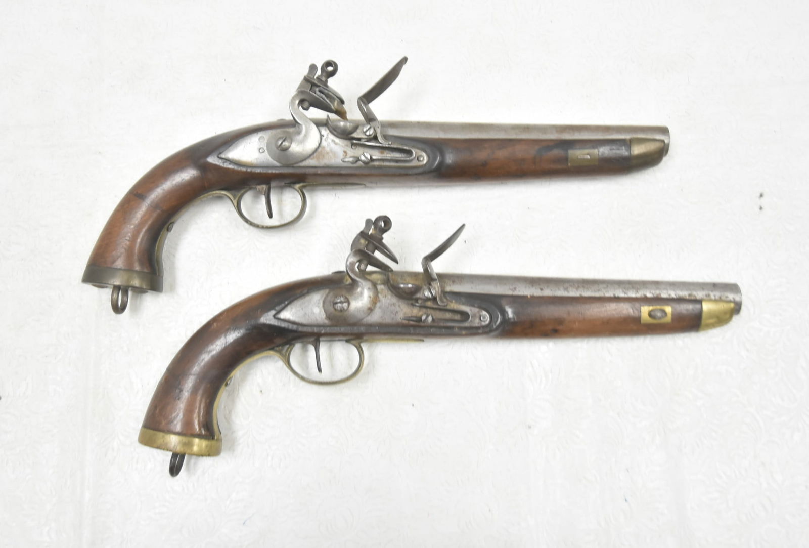 (Pr) BELGUIM DUELING FLINT LOCK PISTOLS (1 of 10)