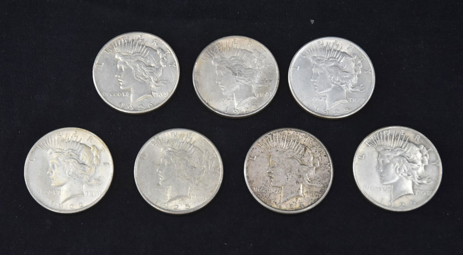 (7) 1922 - 1926 PEACE SILVER DOLLARS (1 of 8)