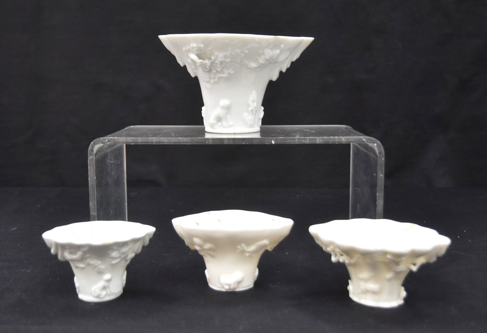 (4) CHINESE BLANC de CHINE LIBATION CUPS (1 of 12)