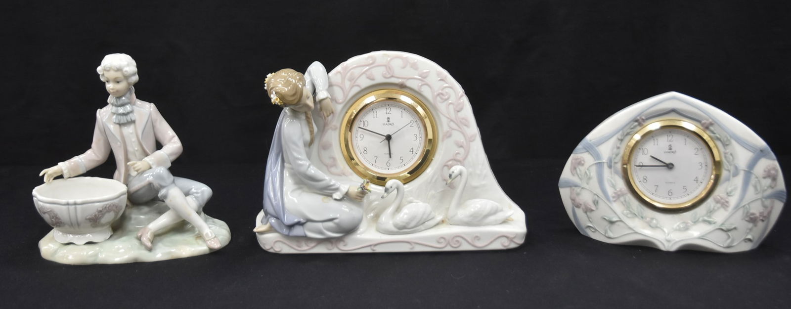 (2) LLADRO PORCELAIN CLOCKS & DISH (1 of 15)
