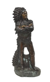 AFTER CARL KAUBA STANDING NATIVE AMERICAN INDIAN