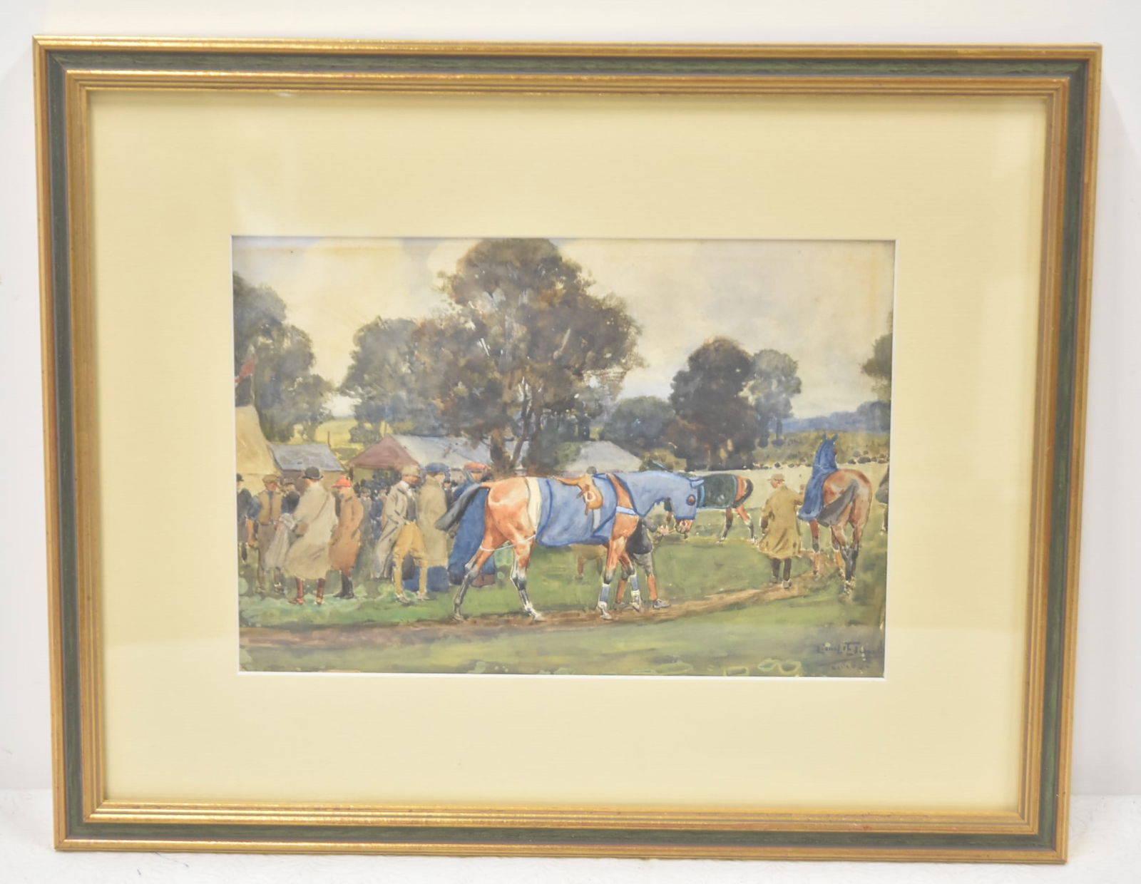 LIONEL EDWARDS , "THE PADDOCK" WATERCOLOR (1 of 12)