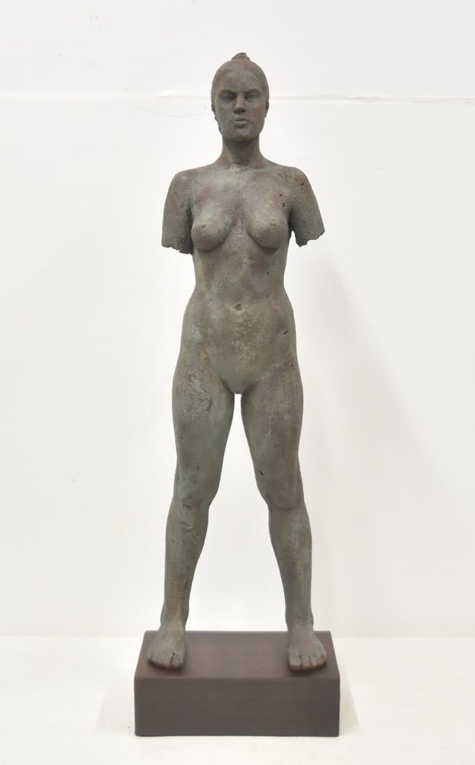 GARY MIRABELLE HYDROSTONE VENUS SCULPTURE: GARY MIRABELLE CAST HYDRASTONE FRAGMENT SCULPTURE OF VENUS - 36" TALL