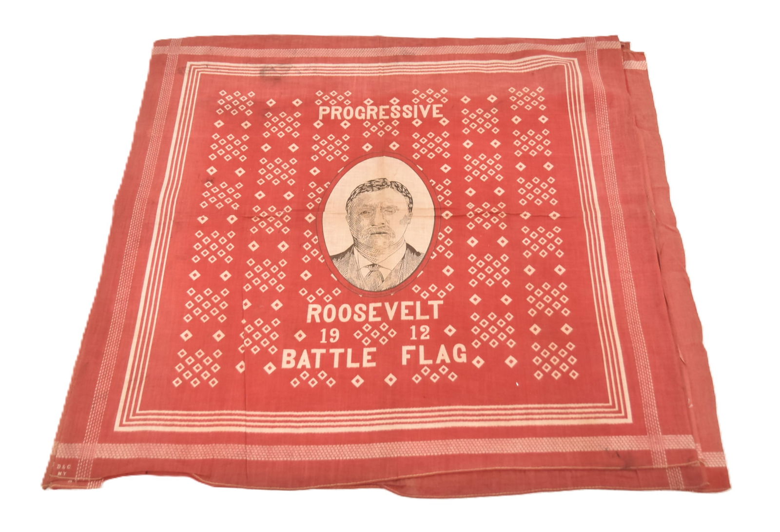 (6) TEDDY ROOSEVELT 1912 BATTLE FLAG BANDANAS (1 of 14)