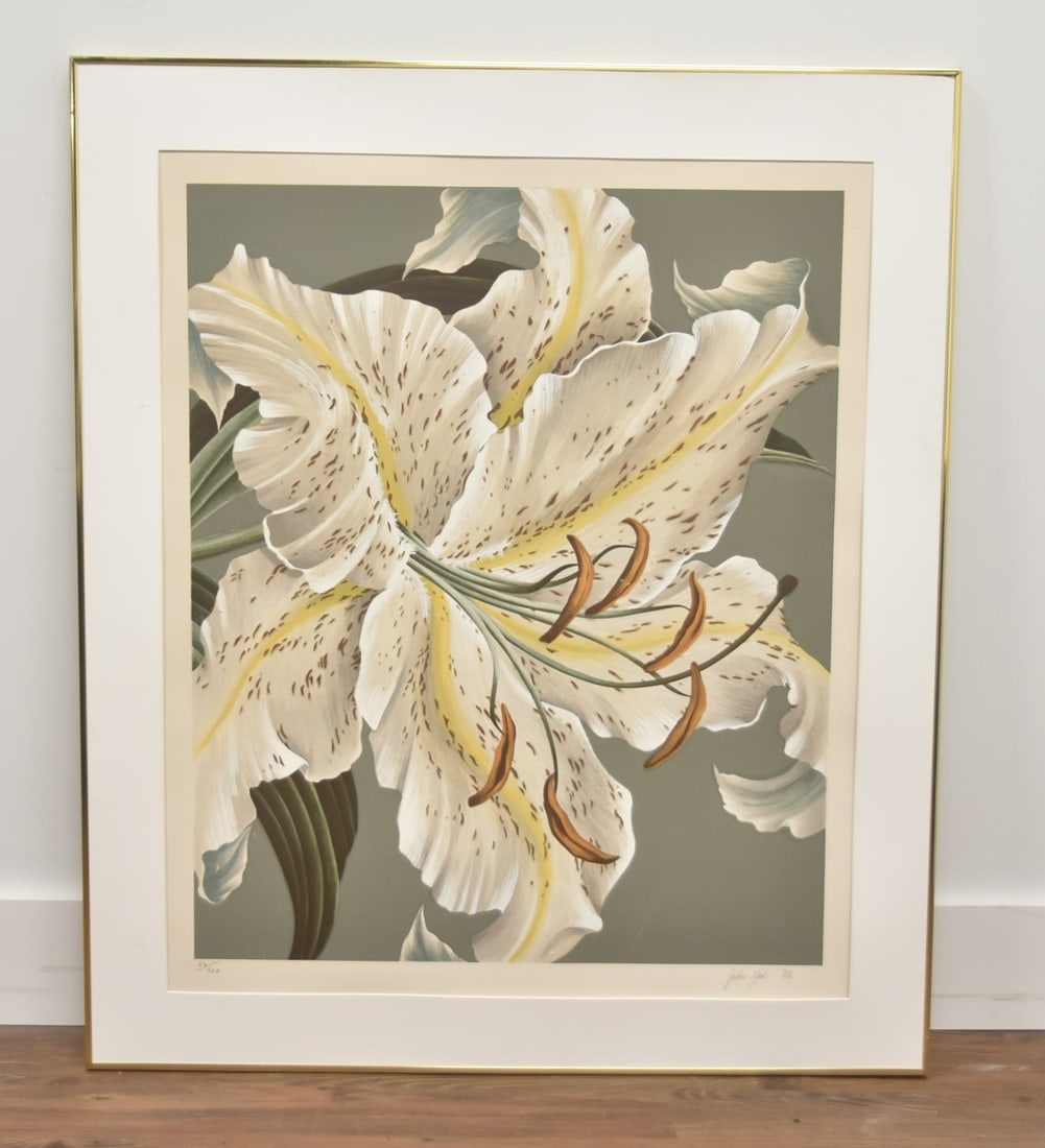 JOHN ZAK , MAGNOLIAS HAND SIGNED LITHOGRAPH (1 of 10)