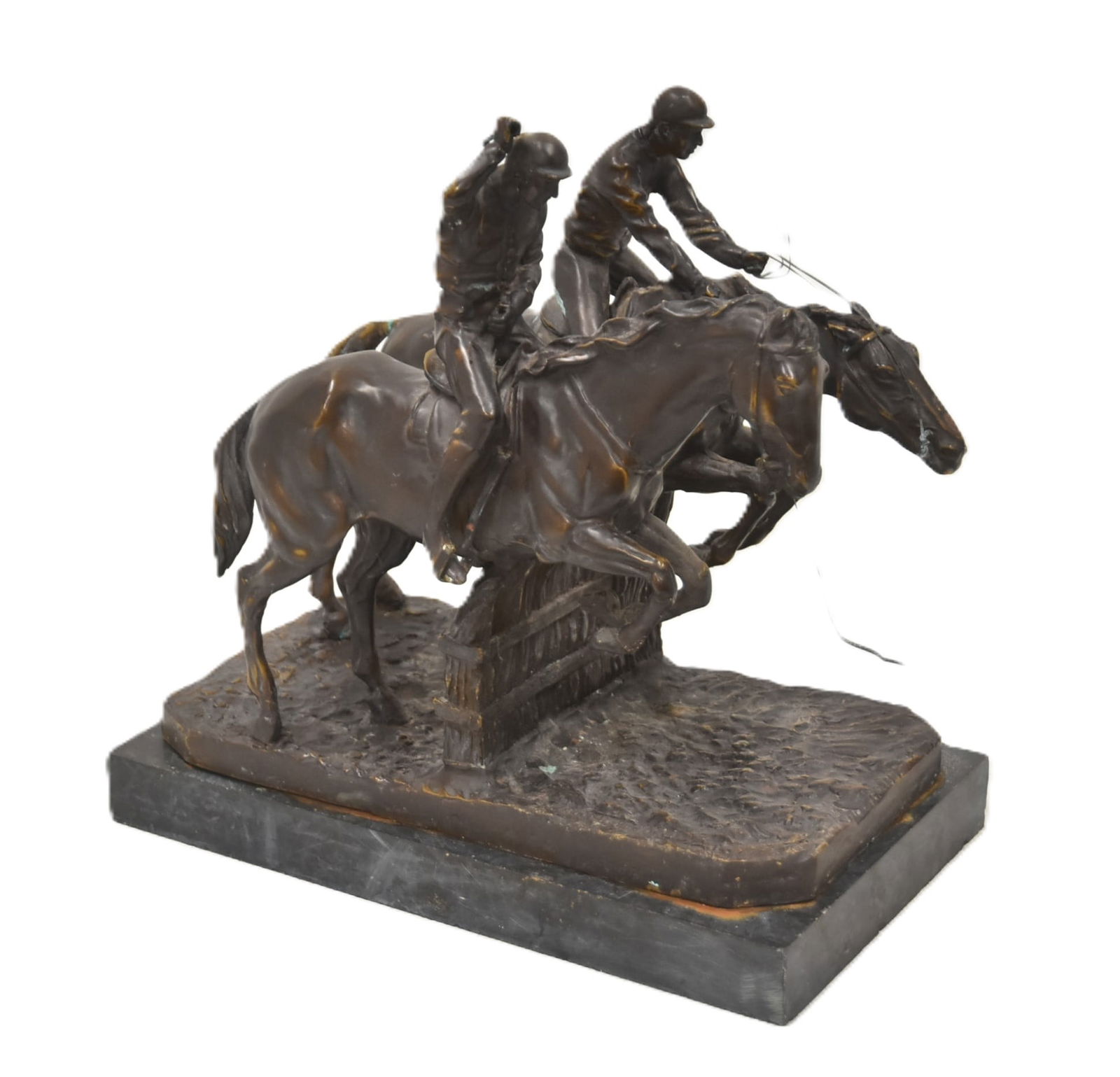 AFTER ISIDOR BONHEUR BRONZE RACE HORSES