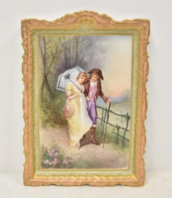LIMOGES HAND PAINTED PORCELAIN PLAQUE