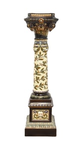 RORSTRAND MAJOLICA POTTERY PEDESTAL