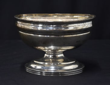 PHILLIP GARRETT , ANTIQUE COIN SILVER BOWL
