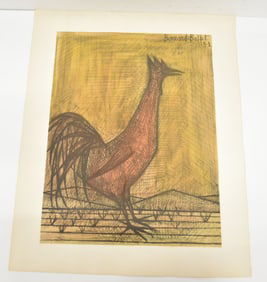 BERNARD BUFFET , ROOSTER LITHOGRAPH
