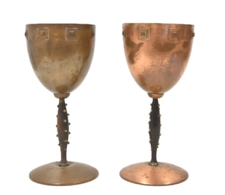 PAIR GERMAN WMF CHALICE CUPS