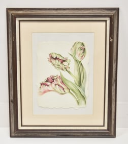 JANE WILSON , WATERCOLOR "LEAVES"