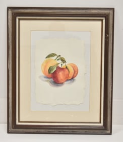 JANE WILSON , WATERCOLOR "PEACHES"