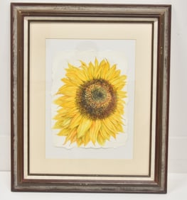 JANE WILSON , WATERCOLOR "SUNFLOWER