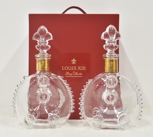 (2) BACCARAT CRYSTAL LOUIS XIII DECANTERS