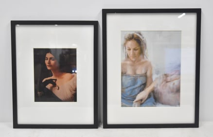 (2) COLOR PHOTOGRAPHS OF WOMAN