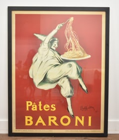 LARGE LEONETTO CAPPIELLO "PATES BARONI" POSTER