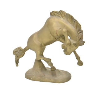 LARGE BRONZE BUCKING BRONCO