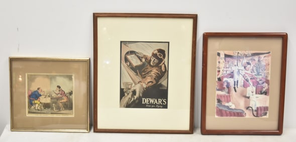 (3)pc ART LOT CONSISTING OF
