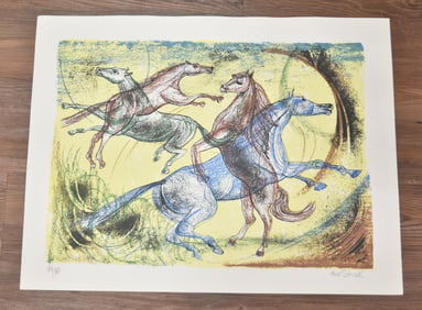 HANS STRUCK ,"HORSES" SCREENPRINT