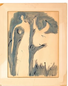 PAUL BODIN , GOUCHE ON PAPER