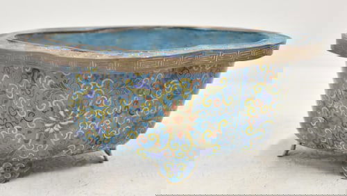 ANTIQUE CHINESE CLOISONNE PLANTER