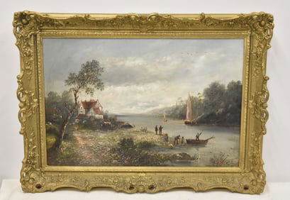 JOSEPH SUCH , 19thC OIL ON CANVAS LANDSCAPE