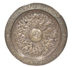 ELKINGTON BATTLE OF THE AMAZONS RELIEF CHARGER