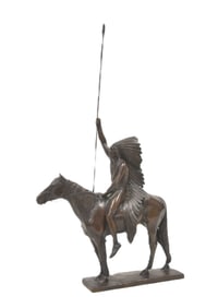 CYRUS EDWIN DALLIN "SIGNAL OF PEACE" BRONZE
