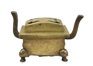 CHINESE BRONZE CENSOR BURNER