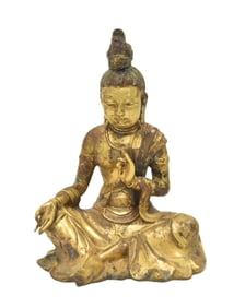 CHINESE SCHOOL BRONZE GUANYIN DIETY