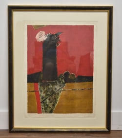 RENE GENIS , "PAYSAGE" LITHOGRAPH
