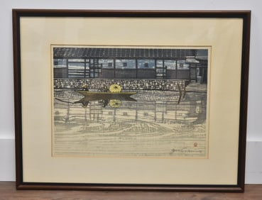 JUNICHIRO SEKINO , "MITSUKE" WOOD BLOCK PRINT