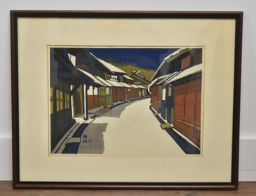 JUNICHIRO SEKINO "GOYU" WOOD BLOCK PRINT