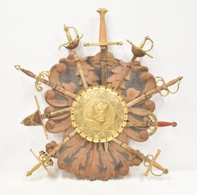 TOLEDO SPAIN DECORATIVE SWORD PLAQUE