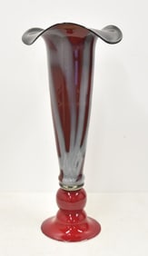 LARGE MURANO ART GLASS FLOOR VASE