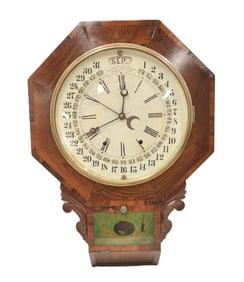 GALUSHA MARANVILLE WALL CALENDAR CLOCK